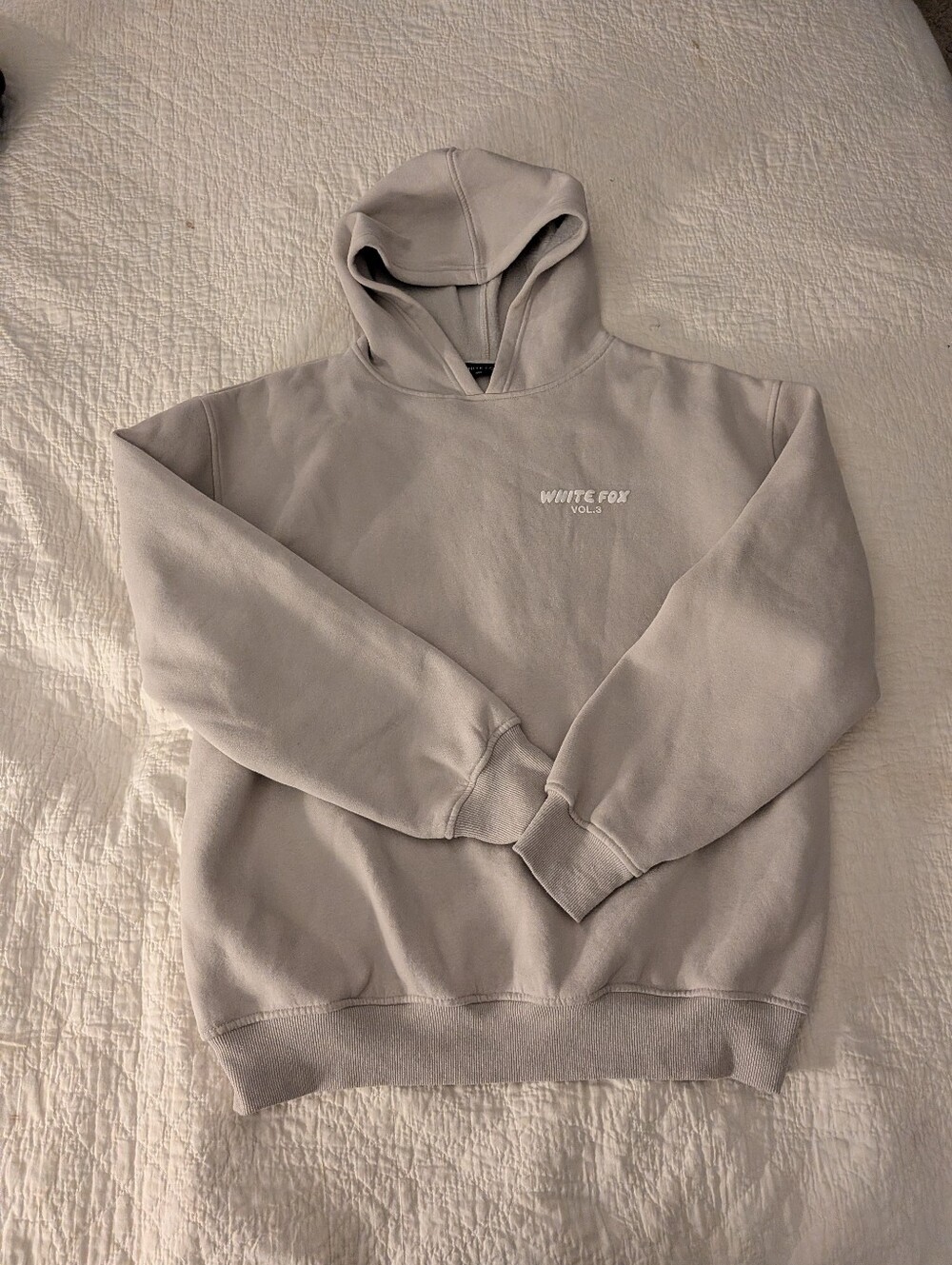 White Fox Tan/Gray Hoodie Vol.3 Sz M/L Good Condition